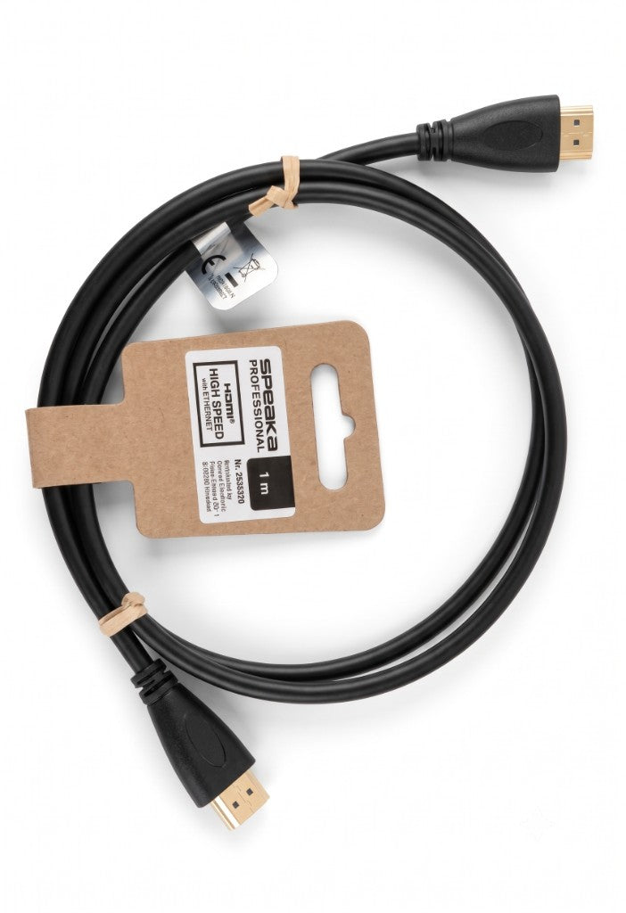 SpeaKa Professional HDMI High Speed with Ethernet 1 m