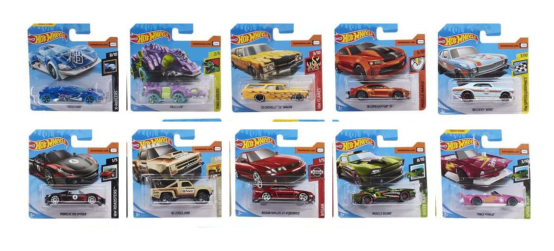 Hot Wheels 10-pack (blandade bilar)